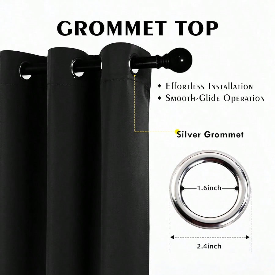 2pcs Blackout Thermal Curtains - Lighting Decoration Ideas recension och pris