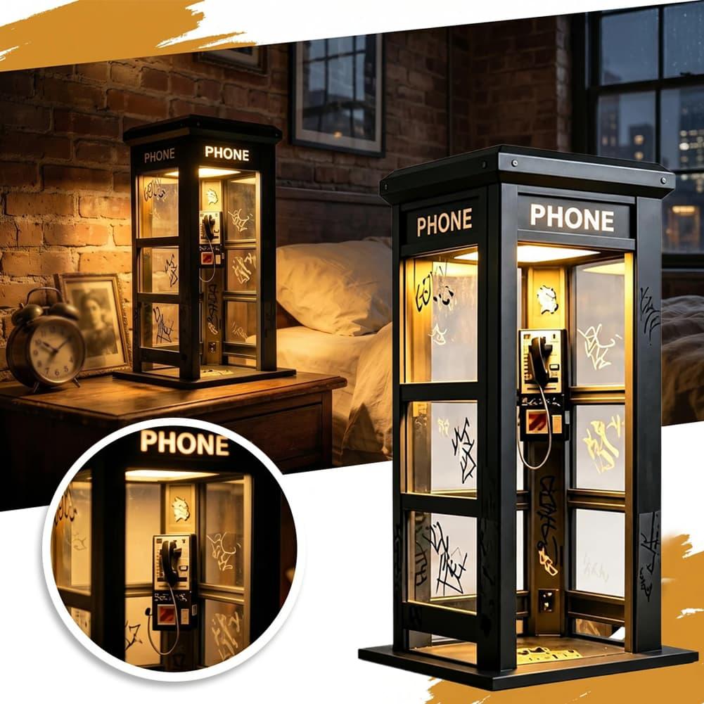 Retro Graffiti Phone Booth Tab - Lighting Decoration Ideas recension och pris