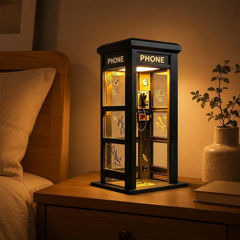 Retro Graffiti Phone Booth Tab - Lighting Decoration Ideas recension och pris