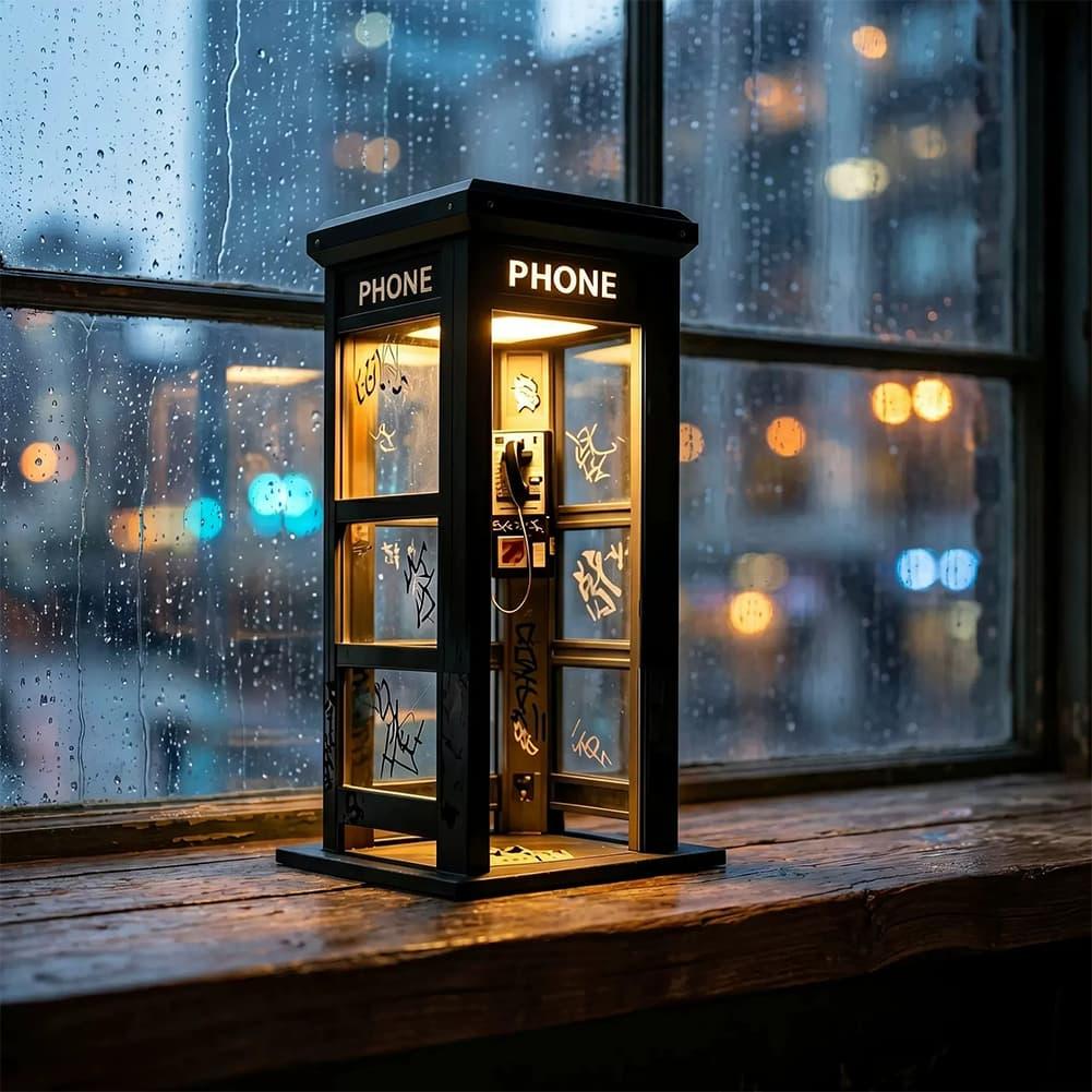 Retro Graffiti Phone Booth Tab - Lighting Decoration Ideas recension och pris