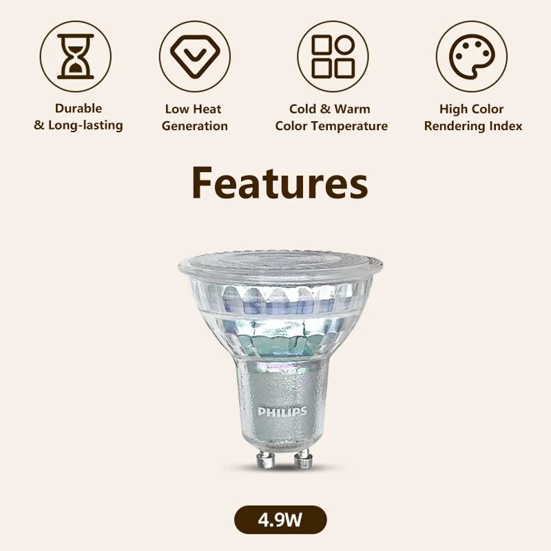 Philips LED GU10 PAR16 Essenti - Philips Bulb Led Classic recension och pris