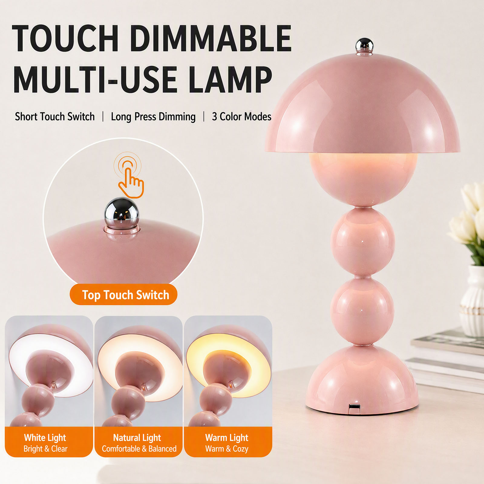 USB Mushroom Bud LED Table Lam - Decor Lighting Lamps recension och pris