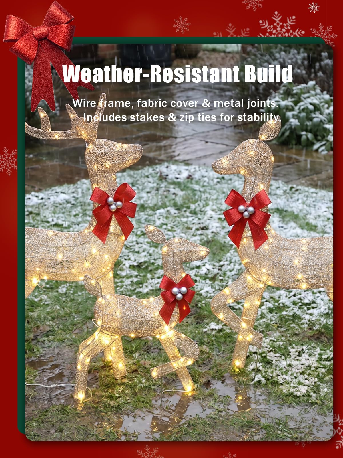 3 Pieces Lighted Christmas Dee - Up Lighting Decor recension och pris